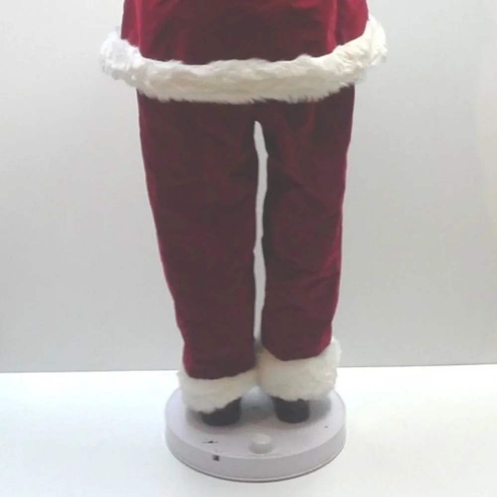 Vintage Life Size Animated Santa Door Greeter Five Feet Tall